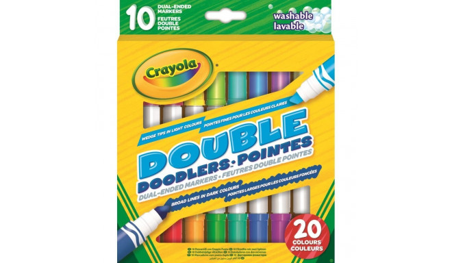 CRAYOLA 10 двухцветных маркеров