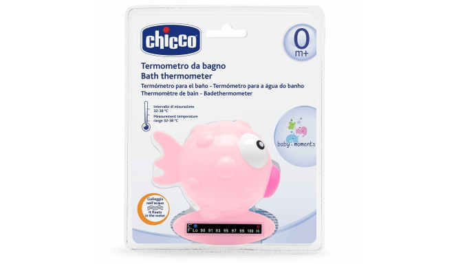 CHICCO Vannas termometrs Apaļā zivtiņa, rozā