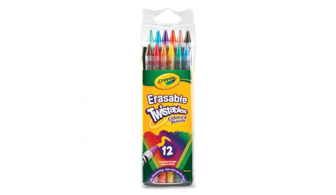 CRAYOLA 12 Eraseable Twistable Pencils