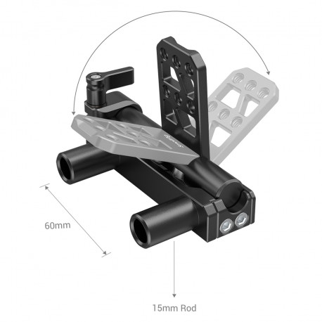 SmallRig 2802 Dubbele 15mm Staaf Batterij Scharnier