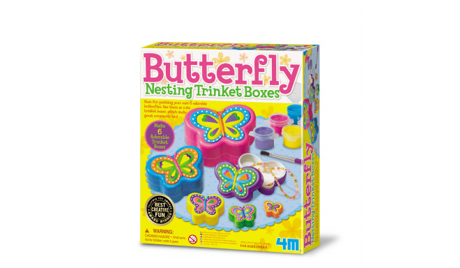 4M Art kit Nesting Trinket Box Butterfly