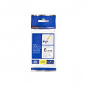 Kleepkirjalint Brother TZE-FX211 valge flexi ID, must tekst, laius 6mm