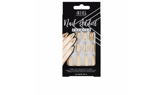 ARDELL NAIL ADDICT nude jeweled 1 u