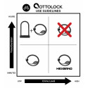 OTTOLOCK 30” Cinch Lock HEXBAND-Grey