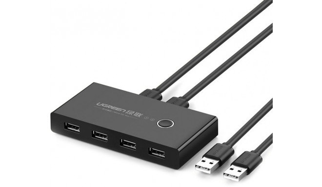 Ugreen KVM переключатель 4xUSB 2.0, черный (30767)