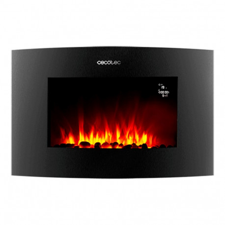 Seina Dekoratiivne Elektrikamin Cecotec Ready Warm 3550 Curved Flames Connected Must 1000 - 2000 W