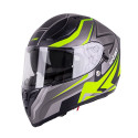Integral Motorcycle Helmet W-TEC Vintegra Graphic Black-Fluo Yellow XL (61-62)