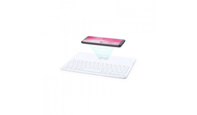 Bluetooth-клавиатура с беспроводным зарядным Qi 146129 Белый (Белый)
