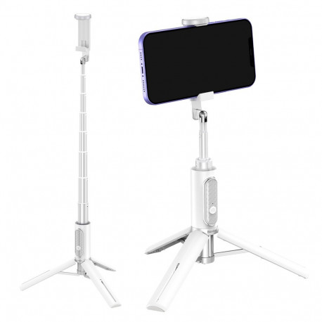 Baseus Traveler Bluetooth Tripod Selfie Stick white (ZPBL000002)