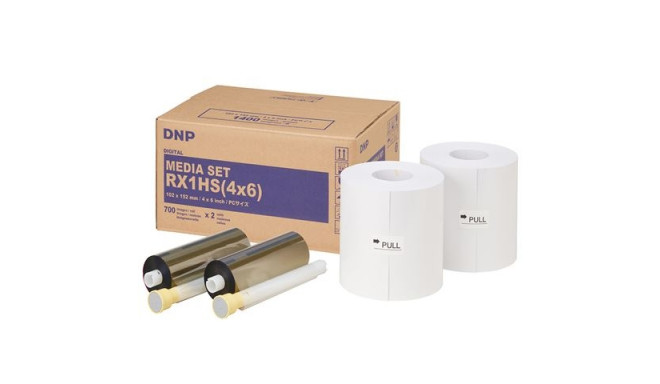 DNP Standard Paper DSRX1HS-4X6HS 2 Rolls 700 Prints 10x15 for DS-RX1HS