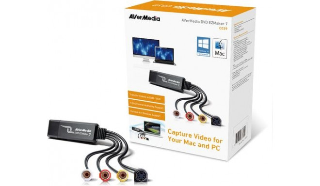 AVerMedia DVD EZMaker 7 video capturing device USB 2.0