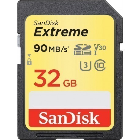 SanDisk карта памяти SDHC 32GB Extreme V30 90MB/s