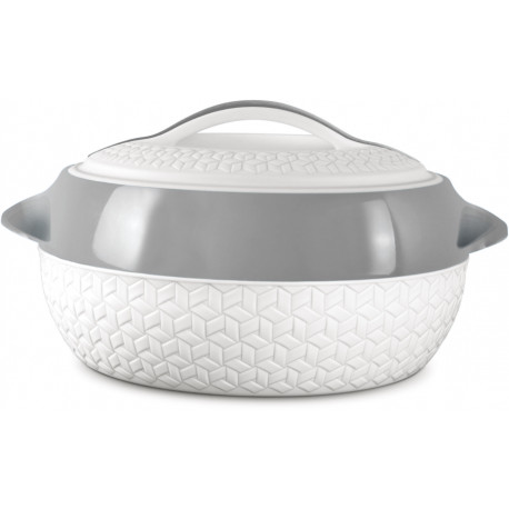 Milton casserole Matrix 3.5L, white/grey
