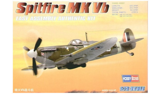 Hobby Boss model Spitfire MK Vb