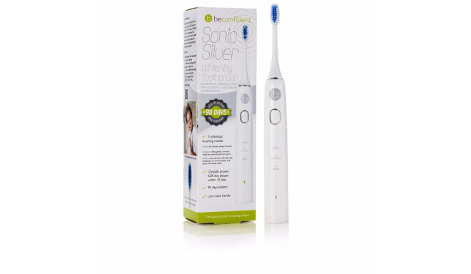 BECONFIDENT SONIC SILVER electric whitening toothbrush #white/silver 1 u