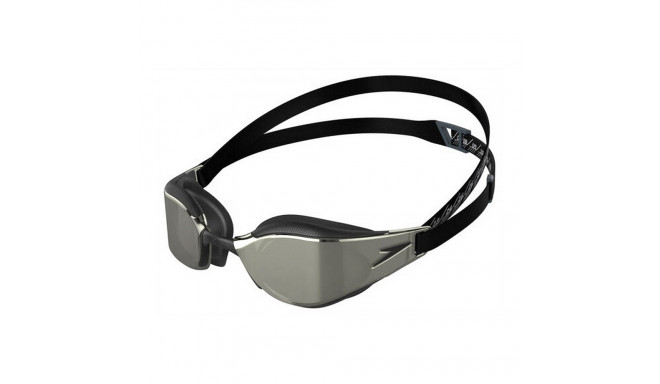 Adult Swimming Goggles Speedo Fastskin Hyper Elite Mirror Black Adults