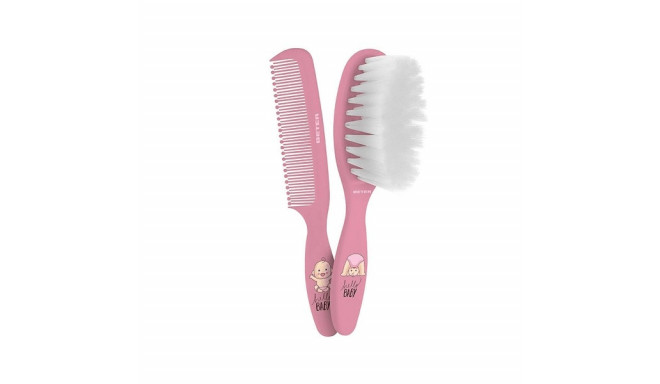 Child's Hairedressing Set Beter Peine Bebe Rosa 2 Pieces (2 Units)