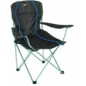 Camp chair Salou, folding, dark grey/blue