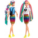 Barbie doll Leopard Rainbow Hair