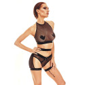 Underwear Set Anaïs Black (36-38) (Size S/M) (S/M)