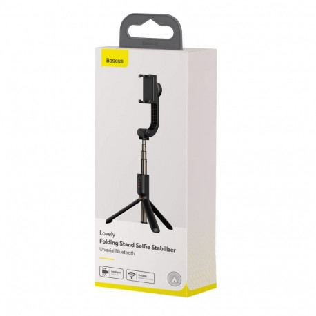 Baseus Tool Lovely Uniaxial Bluetooth Folding Stand Selfie Stabilizer phone holder Black (SULH-01)