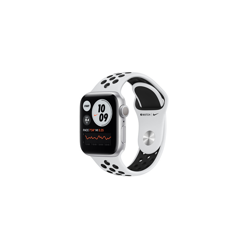 beundre loyalitet Kosciuszko Apple Watch Nike Series 6 GPS, 40mm Silver Aluminium Case with Pure  Platinum/Black Nike Sport Band L - Smartwatches - Photopoint