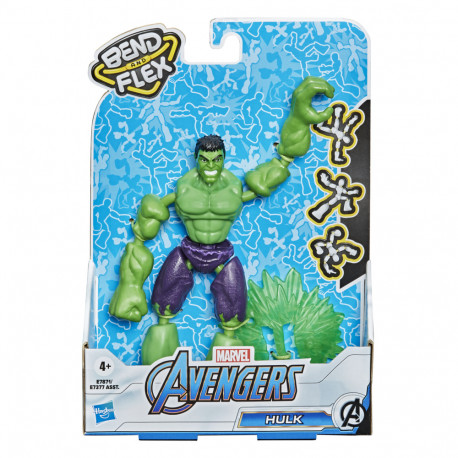 AVENGERS Kuju Bend And Flex Hulk, 15 cm