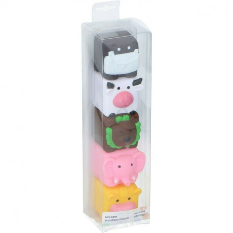Eddy Toys - Gumowe klocki do kąpieli 5 szt. (Zestaw2)