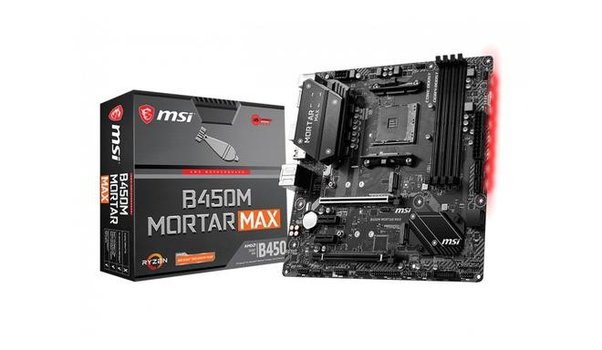 MSI emaplaat B450M Mortar Max AMD B450 AM4 micro ATX