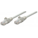 Intellinet Network Patch Cable, Cat6, 0.5m, Grey, CCA, U/UTP, PVC, RJ45, Gold Plated Contacts, Snagl