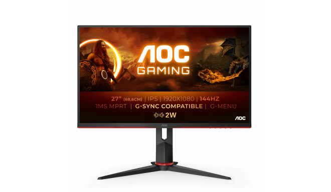 AOC 27G2AE/BK LED display 68.6 cm (27") 1920 x 1080 pixels Full HD Black, Red