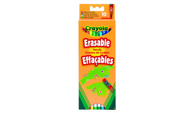 CRAYOLA Erasable pencils, 10 pcs