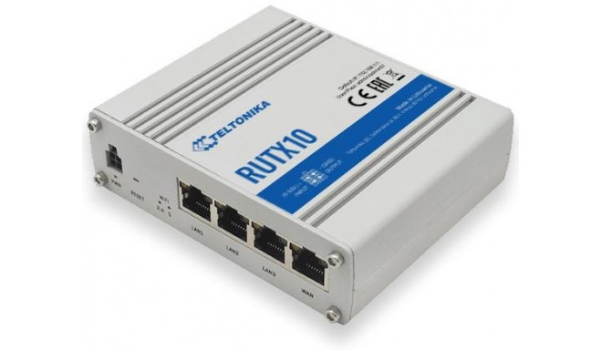 Teltonika RUTX10 juhtmevaba ruuter Gigabit Ethernet kahe sagedusalaga (2.4 GHz / 5 GHz) valge