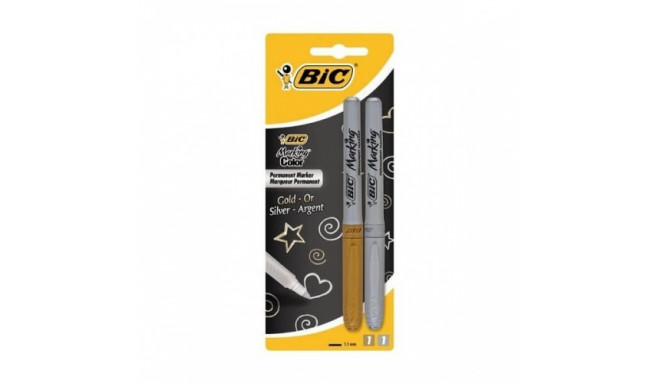 BIC Permanent MARKING set 2 pcs. gold and silver 302259