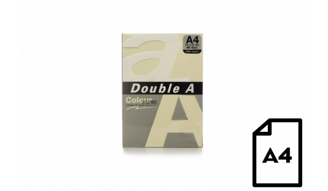 Colour paper Double A, 80g, A4, 500 sheets, Ivory