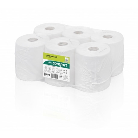 WEPA Centre Feed Rolls for Feed point system RPMB1300,1-Ply, 300m, recycled tissue, (6pc