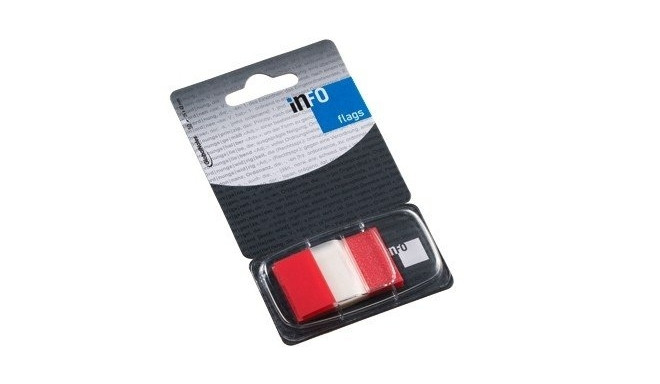 Paper-index  Global Notes, 25x43mm, red, Plastic (1x50)  0718-202