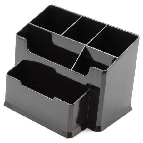 Pencil case Forpus, black, empty, section 6 1005-005