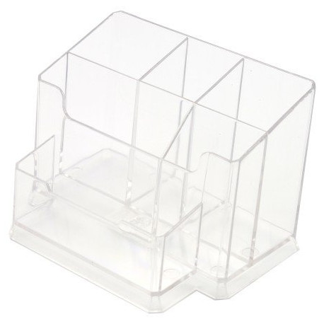 Pencil case Forpus, transparent, empty, section 6 1005-016