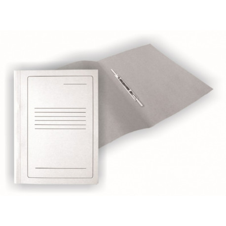 Cardboard binder SMLT, A4, 300g, white with print, cardboard