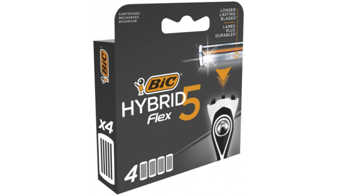 BIC Razor heads HYBRID 5 FLEX (4 pcs) - Žiletes - Photopoint.lv