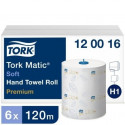 Ruloninis rankšluostinis popierius Tork Advanced Matic H1, 2 sl., 21cmx120m, 6 vnt.