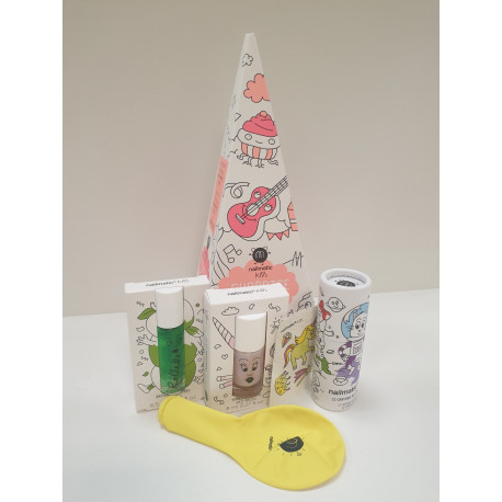 Akcija! Nailmatic Kids Party Surprise Cone dāvanu komplekts, Polly + ROLLPOMME