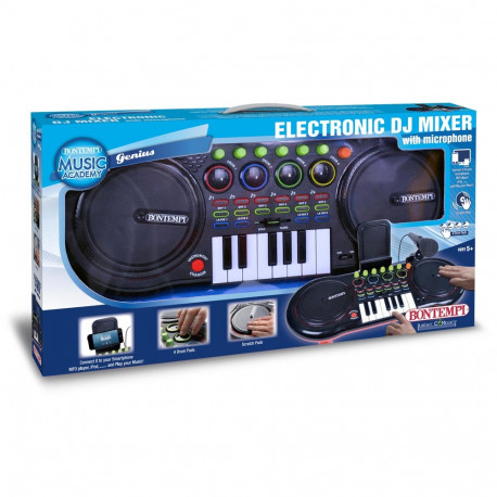 BONTEMPI dj mixer atskaņotājs ar mikrofonu, 18 1000
