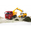BRUDER MAN TGA Construction truck and Liebherr Excavator, 2751