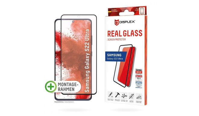 Samsung Galaxy S22 Ultra Full Cover Real 3D Glass By Displex Black ...