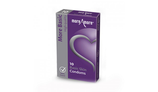 Basic Skin Condoms (10pcs) MoreAmore 43525