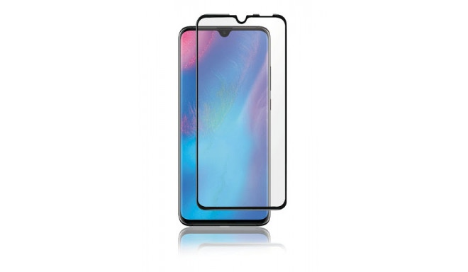 Fusion Full Glue 5D Tempered Glass Full Coveraged with Frame Huawei P30 Lite Black
