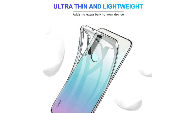 Fusion Ultra tagakülg 0,3 mm Protect silikoonist ümbris Xiaomi Redmi 8 läbipaistvale