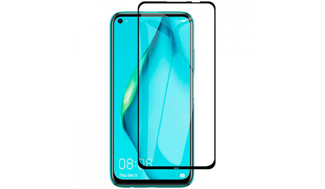Fusion Full Glue 5D Tempered Glass Full Coveraged with Frame Huawei P40 Lite E Black